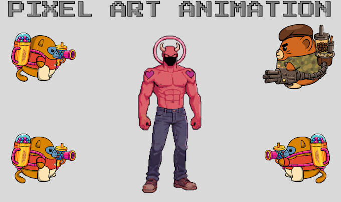 Create 2d pixel art sprite sheet nsfw pixel art character animation for ...