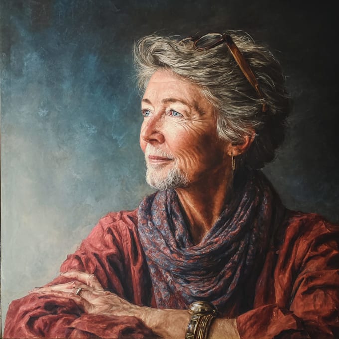 paint a real oil portrait