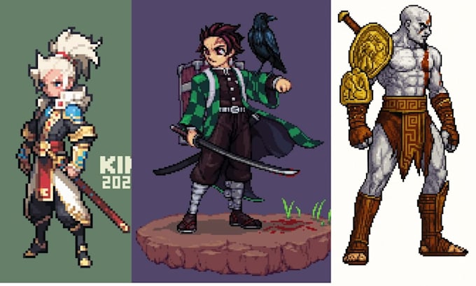Create amazing custom pixel art characters and sprites by Hadidasamira ...