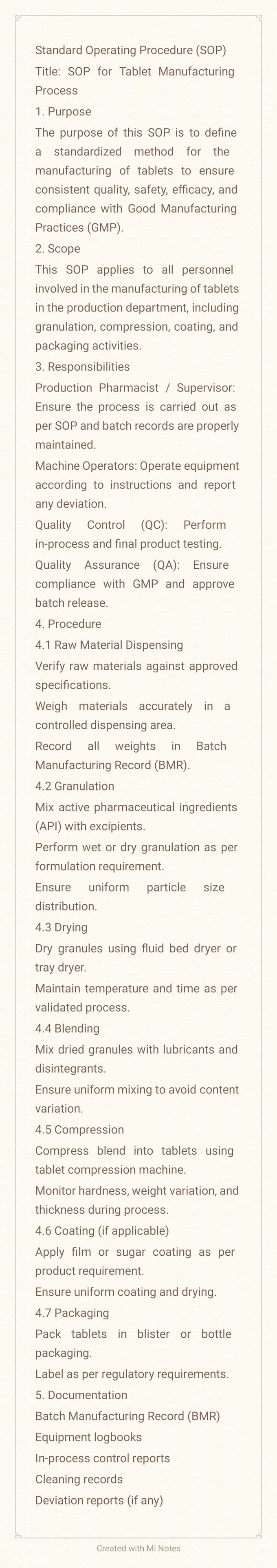 write pharmaceutical sops, gmp documents and QA qc files
