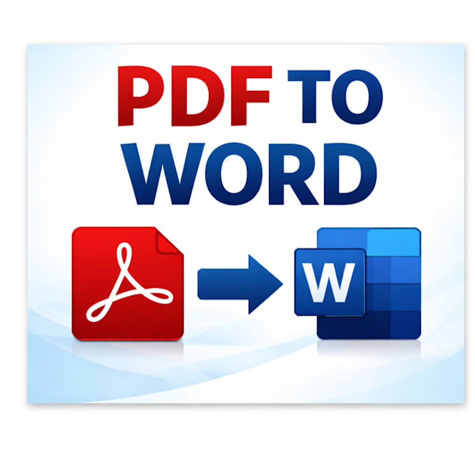 manually convert PDF to word or excel