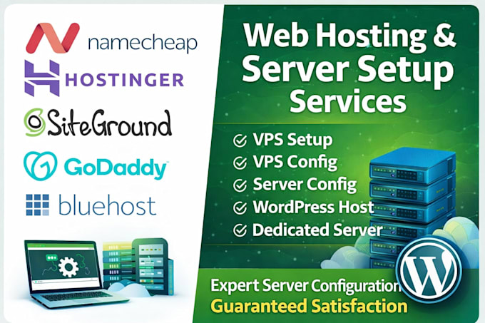 setup vps namecheap, hostinger, godaddy, bluehost, siteground, dreamhost