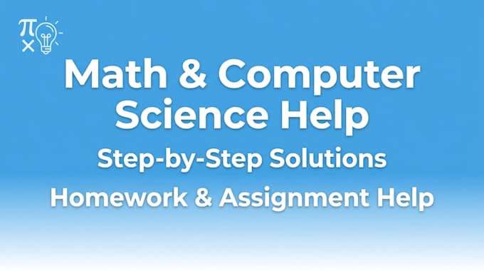help with math problems and basic computer science