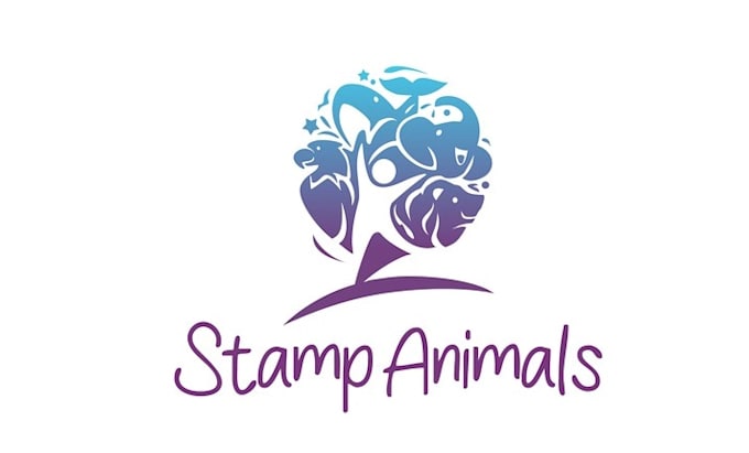 design best quality stamp animals logo for you