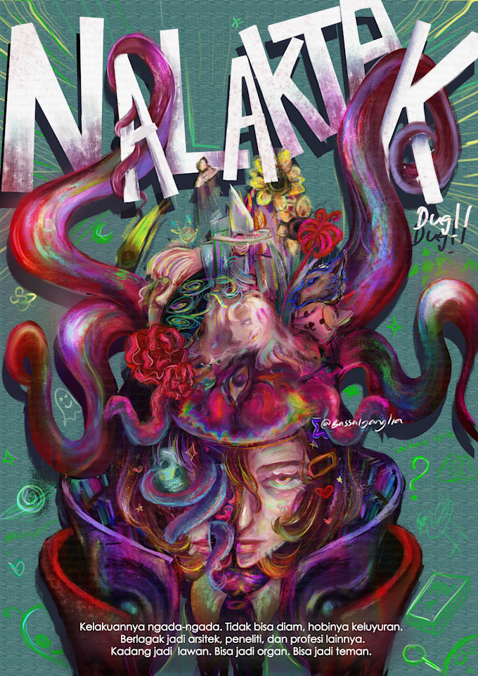 create unique and surrealist digital illustrations