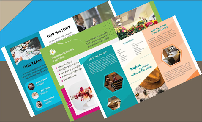 do creative trifold bifold brochure and flyer