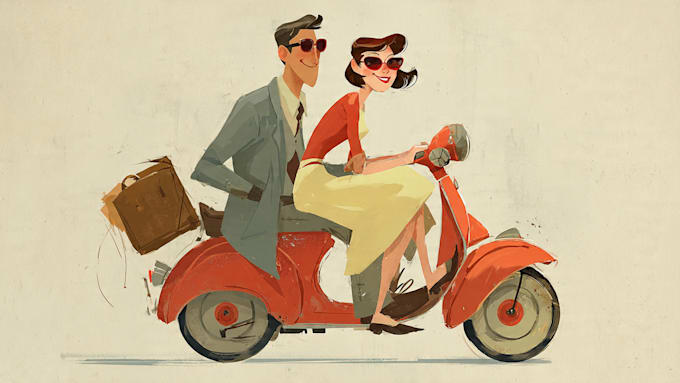make retro and vintage illustration