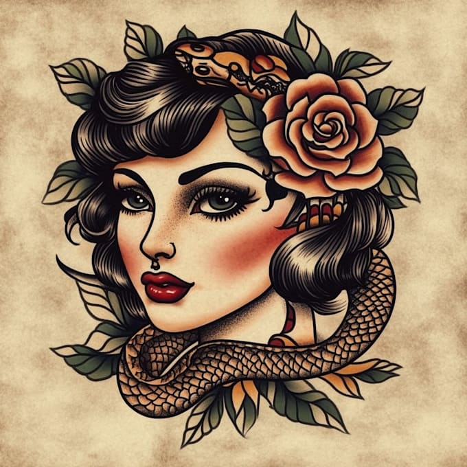 draw a traditional tattoo for you