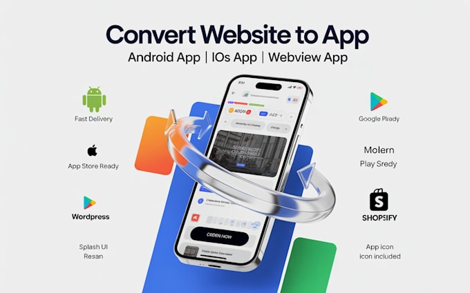 convert website to app, ios app and android app, mobile app development, webview