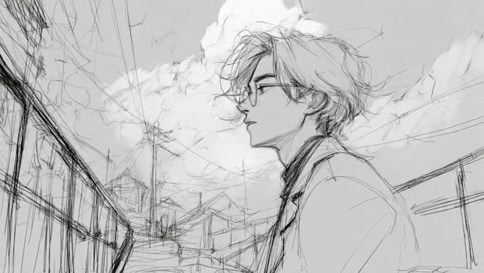 sketch anything or concept into anime style