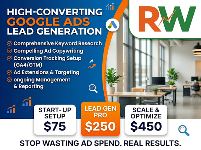 setup and manage high converting google ads lead generation campaigns