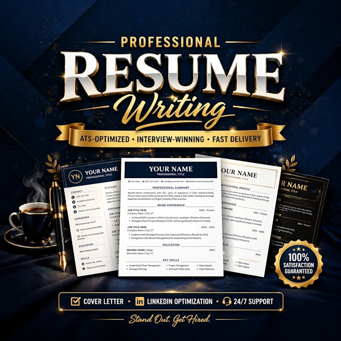 write a professional ats resume and cover letter