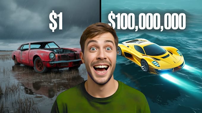 create viral mr beast style youtube thumbnails