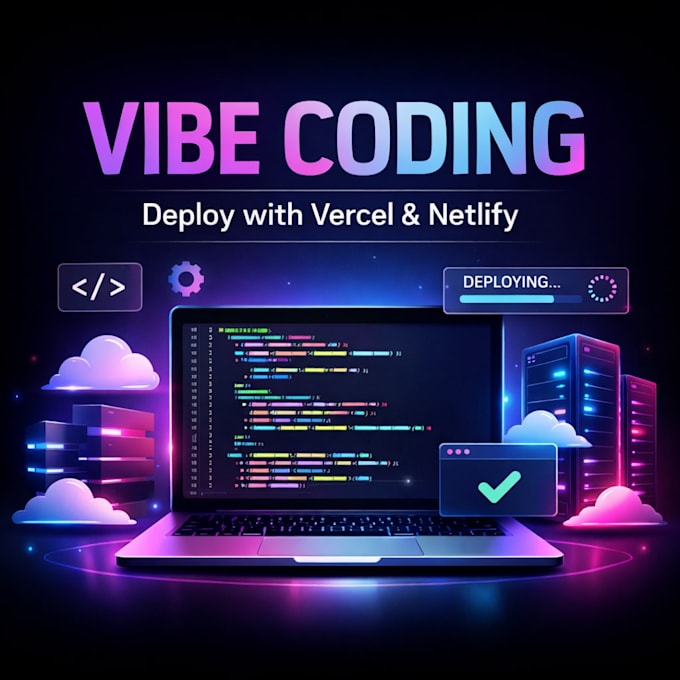 setup domain, hosting and deploy vibe code website to vercel, netlify, hostinger