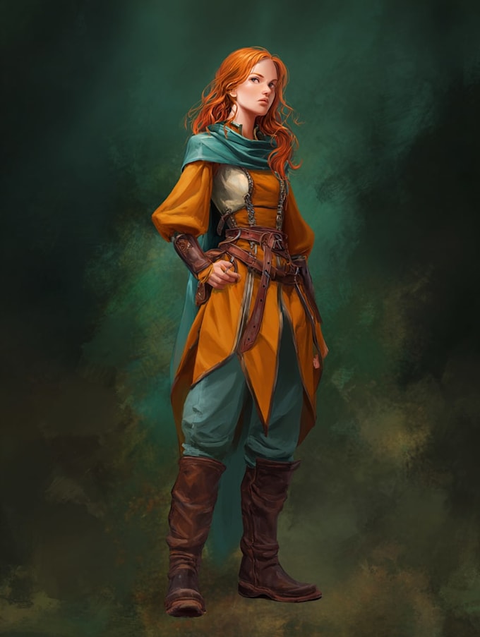Create a fantasy character concept art by Emiliatephens | Fiverr