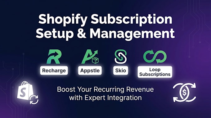 set up appstle and recharge shopify subscription box as a shopify expert