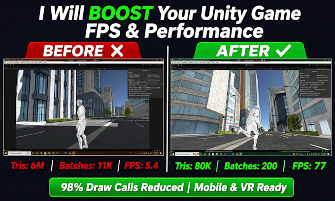 optimize 3d mesh and texture atlasing for unity mobile and VR games