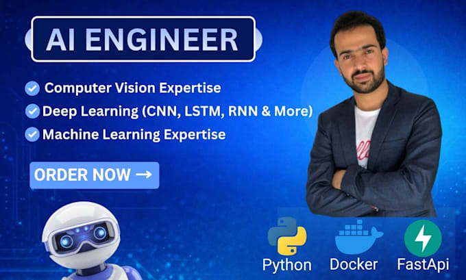 do ai, machine learning, deep learning and data science projects with python