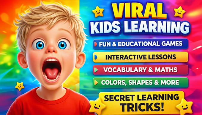 create kids content that make them learning