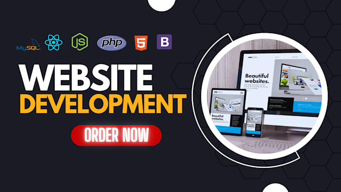 design and develop custom websites as fullstack webdeveloper