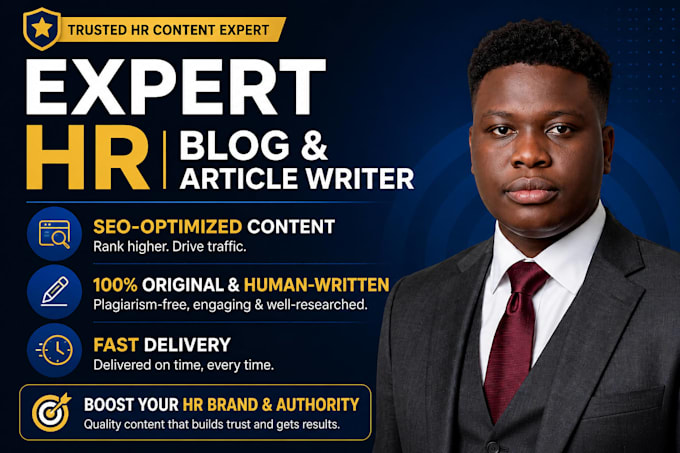 write expert HR blog posts, articles and content for HR professionals