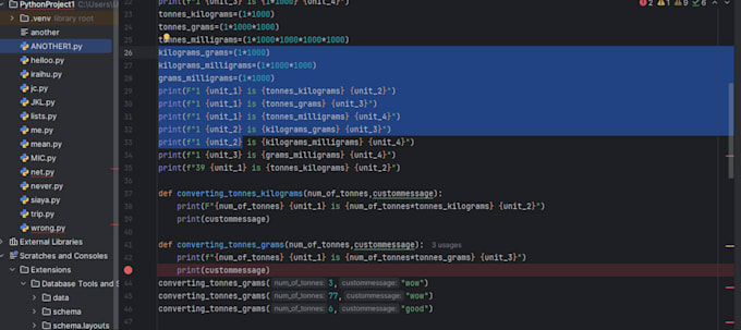 create and write python programs