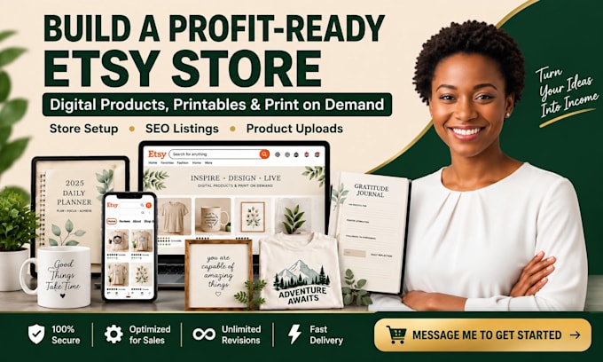 setup etsy shop, etsy digital product, etsy print on demand, etsy SEO listing