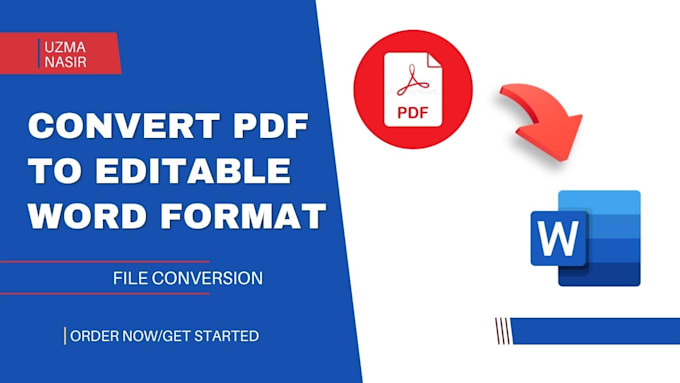 convert PDF to editable word format