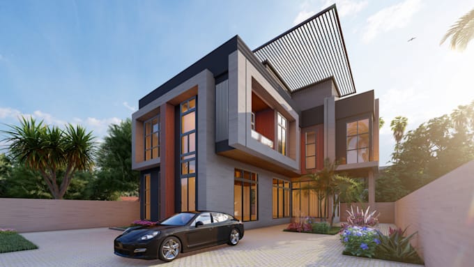 do autocad 2d plans, sketchup 3d and lumion render