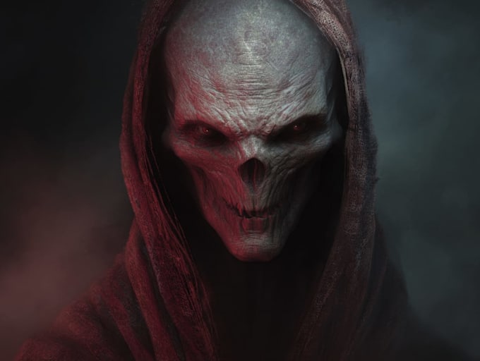 draw terrifying horror characters with a fantasy twist