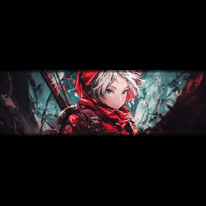 design professional anime or gaming youtube banner