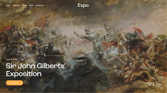 do art gallery business website