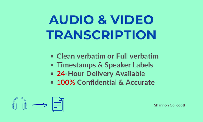 transcribe audio and video to text