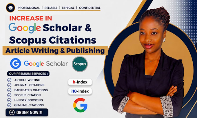 increase google scholar, scopus citations write and publish research articles