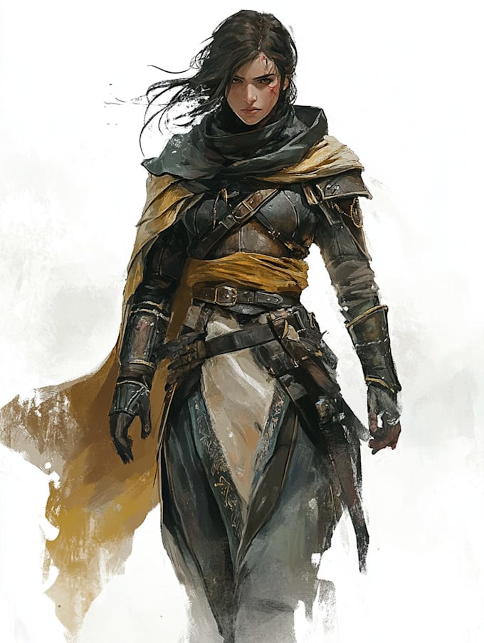 fantasy dnd character illustration