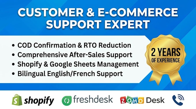 be your professional customer support and ecommerce agent