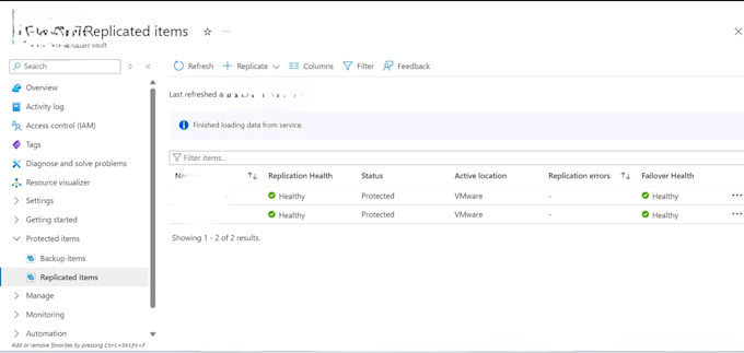 set up azure disaster recovery or veeam backup