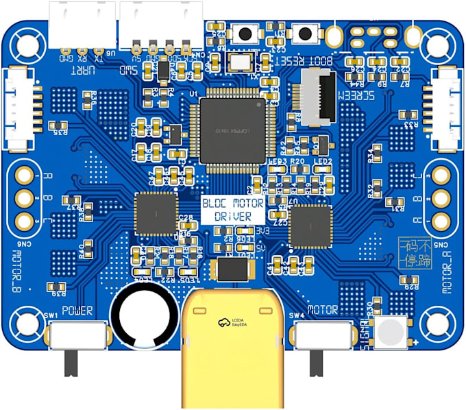 do advanced kicad pcb design schematic circuit layout led board for electronics