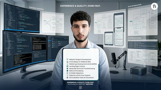 execute any technical task, design, or research project for you