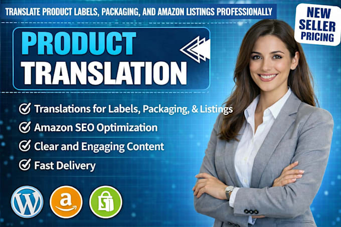 translate product labels and amazon listings professionally