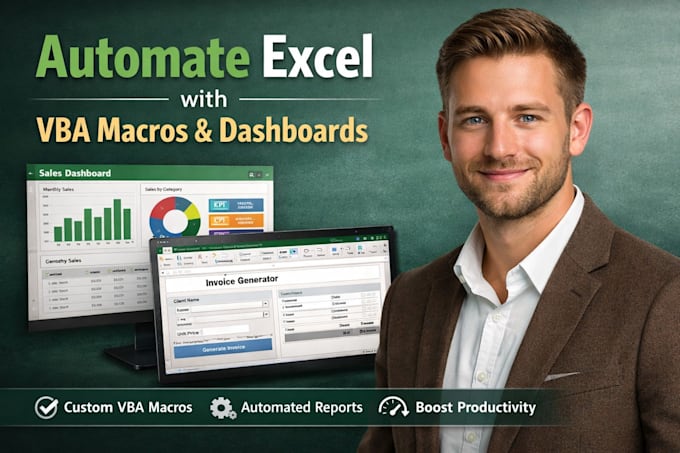 do custom excel spreadsheet, google sheets, vba and excel template