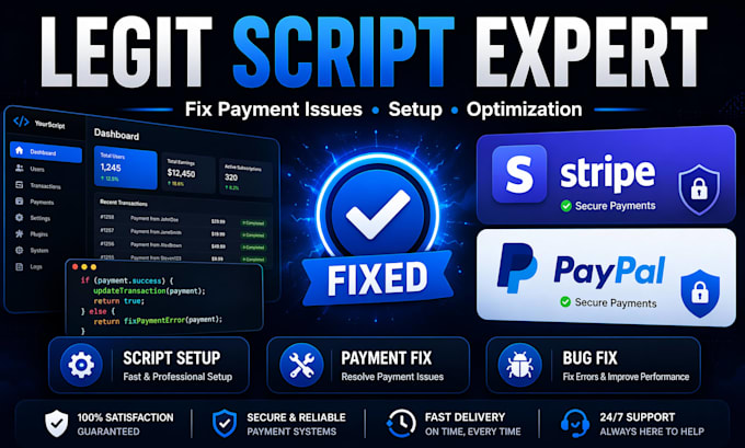 build legit script, peptide fda compliant peptide website and fix payment issues