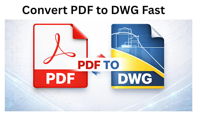 convert PDF to autocad dwg professionally