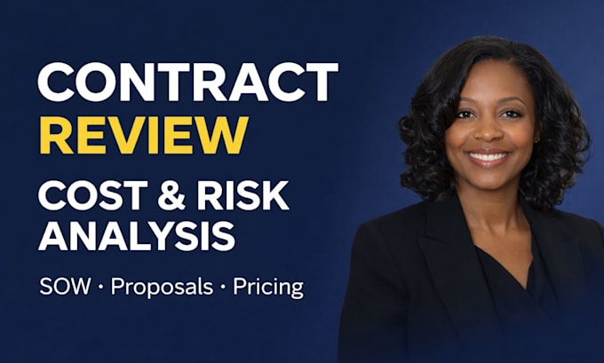 review contracts and proposals for cost risks and compliance