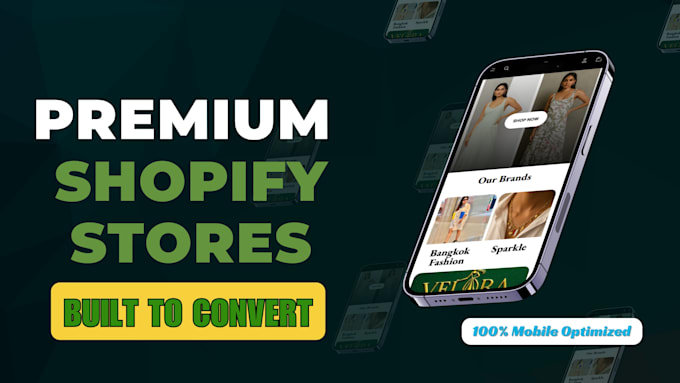 design a premium shopify website and ecommerce store
