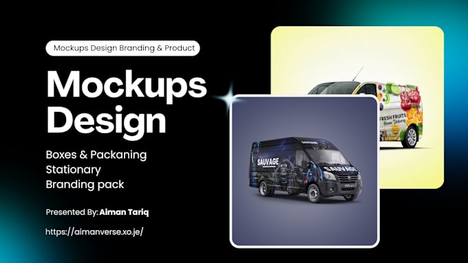 do mockups design, branding and product mockups