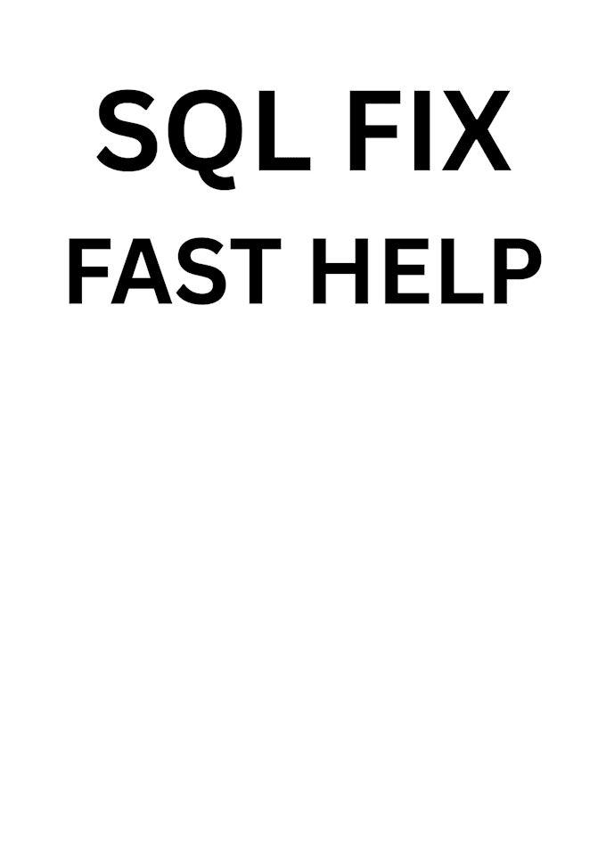 fix sql queries and database issues