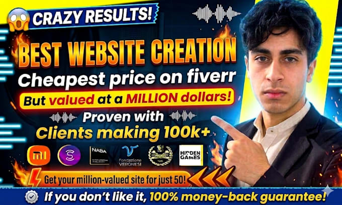 create the cheapest website on fiverr