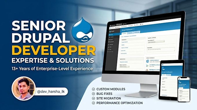 be your senior drupal developer for custom modules and bug fixes
