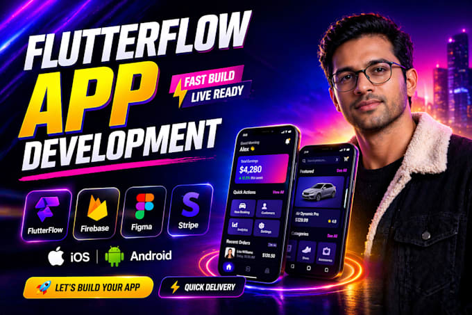 do flutterflow app development as flutterflow developer